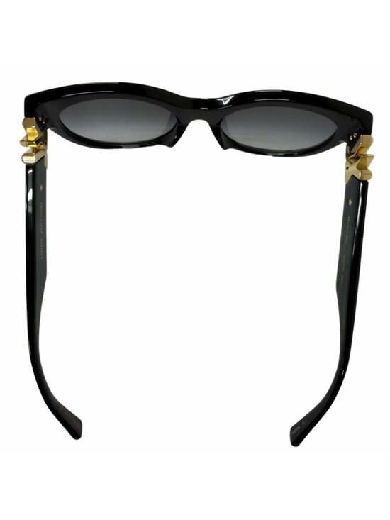 Louis Vuitton Sunglasses LV Round Eyewear Black Gold 54 main image 11